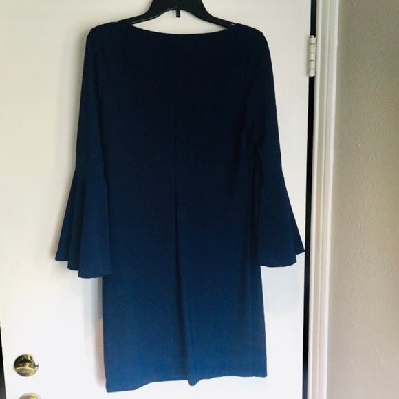 BOSTON PROPER Bell Sleeve Cocktail Dress - Picture 6 of 10